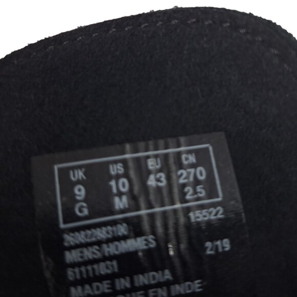 Clarks Men's NEW Black Suede Desert Boots Chukka Lace-Up Size10M - Picture 12 of 13